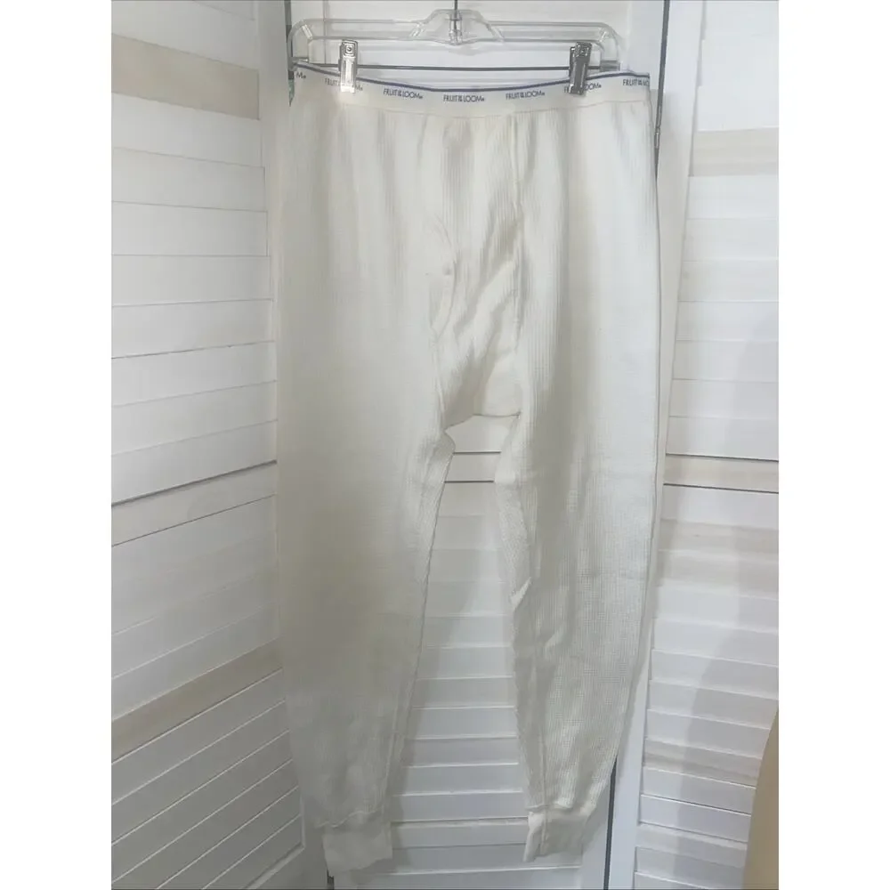NWOT Fruit Of The Loom Thermal Crew Long Sleeve Shirt & Pants Long Johns Sz LRG